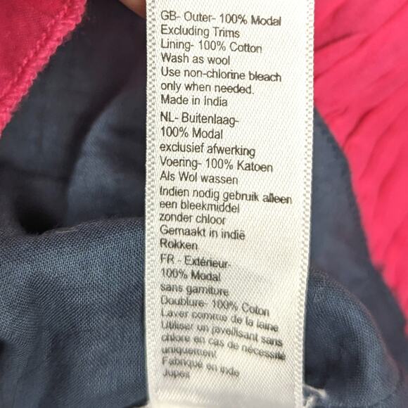 Monsoon Skirt Girls Sz 11-12 Navy Floral Paisley Mini Boho - Picture 6 of 6